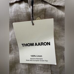 Men's Linen Dress Shirt - Gray